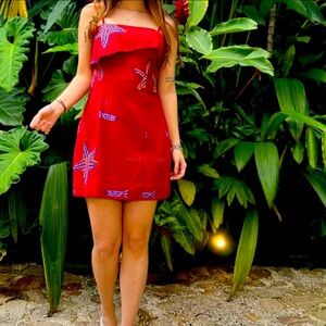 Farm Rio Maré Boa mini dress